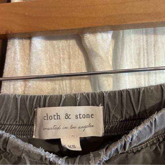Cloth & Stone Anthropologie Easy Jogger Drawstring Pants Olive Green Size XS - Picture 5 of 10